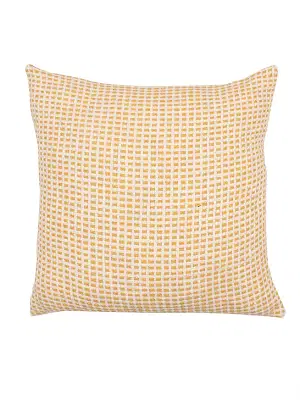 House This Girnar - Set Of 2 Cushion Covers (Yellow) - Large image